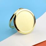 7cm Metal Kapaklı Minik El Aynası, Şık ve Taşınabilir Altın Renk (10 Adet)