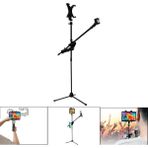 7in1 Set Mikrofon Tablet ve Telefon Tutuculu 180 Derece Döner Ayarlanabilir Mikrofon Standı AL4533