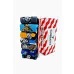 7'li Art Socks-2 Desenli Renkli Soket Çorap Set