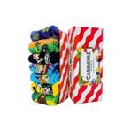7'li Art Socks-3 Desenli Renkli Soket Çorap Kutusu