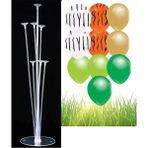 7'li Balon Standı ve 10 Adet Safari Konsept Balon Set - Desenli