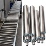 7'li Paslanmaz Çelik Konveyör Silindiri Seti - 2.4 '' 2'' 1.5'' 1.3'' 1'' Çaplı Ağır Hizmet Tipi Güçsüz Sürgülü Silindirler Biçme Makineleri ve Kendin Yap Endüstriyel Projeler için Boru Değiştirme