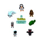 7'li Set AstronotAksolotl BukalemunİskeletYarasa Penguen Hindi Hareketli Oyuncak
