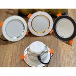 7W 3 Renk Sıva Altı Led Downlight Spot - Siyah Krom Kasa