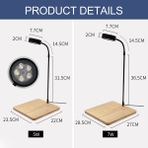 7W Tarzı USB Güçlü Süper Beyaz Akvaryum LED Spot Işıklı Ev Mini Manzara Bitki Sualtı LED Işık Akvaryum Işığı ile Ahşap Levha (Yurt Dışından)