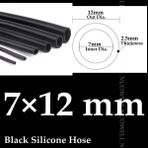 7X12MM Tarzı 100CM 100CM Iç Çap 2-16MM Gıda Sınıfı Siyah Silikon Boru Hortum Isıya Dayanıklı Esnek Silika Jel Boru Akvaryum Esnek Oksijen Pompası Hortumu (Yurt Dışından) - Sıhhi Tesisat Araçları