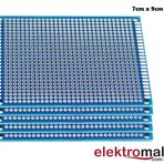 7X9CM MAVİ ÇİFT TARAFLI DELİKLİ PERTİNAKS PLAKET