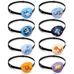 8 adet ambliyopi göz kapağı çocuk erkek çocuk, ambliyopi çocuk düzeltme ortopedik göz kapağı tıbben tokalı şaşı için, gözlük kapağı göz yaması tembel göz için