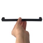 8 Adet Bihter Duz Kulp 224 Mm Siyah Mutfak Kulpu Cekmece Dolap Kapak Kulbu Metal Mobilya Dolabi Kulplari