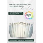 8 Adet Çubuk Mum Silikon Şeffaf İnce 7,4 X 30 Cm 10W 20W Tabancalar İçin
