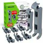 8 adet depo kancası seti, alt bulaşık makinesi sepeti için, orijinal kod 00611472 611472, Bosch Siemens bulaşık makinesi için - 5 yıl garanti - ONIX TECH