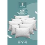 8 Adet Diamant Plus Kılıflı Fermuarlı Yıkanabilir Antialerjik Silikon Elyaf Yastık 50x70cm 800 gr