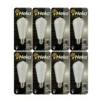 (8 Adet) Heka 6W (46W) 3000K (Sarı Işık) E27 Duylu Soft Led St64 Filament Ampul
