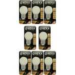(8 Adet) Heka 6W (48W) 3000K (Sarı Işık) E27 Duylu Soft Led G45 Ampul
