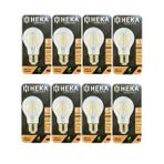 (8 Adet) Heka 6W (51W) 6500K (Beyaz Işık) E27 Duylu (Kalın Duy) Led Şeffaf Ampul