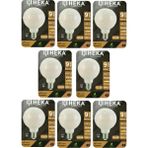 (8 Adet) Heka 9W (67W) 3000K (Sarı Işık) E27 Duylu (Kalın Duy) Led Glop G125 Ampul