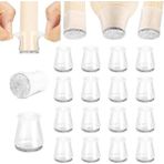 8 Adet Keçeli Silikon Sandalye Pabucu – Kaydırmaz & Sessiz Zemin Koruyucu (15-17 Mm)