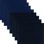 8 adet kendinden yapışkanlı yama, 20 x 15 cm, yama ve hazır, naylon yama, kendinden yapışkanlı, kuş tüyü mont, manto, çadır, şişme ped, yürüyüş çantası (mavi-siyah)