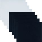 8 adet kendinden yapışkanlı yama, 20 x 15 cm, yama ve hazır, naylon yama, kendinden yapışkanlı, kuş tüyü mont, manto, çadır, şişme pedler, yürüyüş çantaları (beyaz siyah)