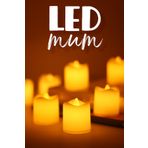 8 Adet Mat Beyaz Mini Led Mum Seti Pilli Dumansız Alevli Ledli Dekoratif Yapay Mum Dekor Işığı