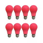 (8 Adet) Osaka 10W Pembe Işık E27 Duylu (Kalın Duy) Led Ampul