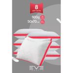 8 Adet Pembe Serisi Kılıflı Fermuarlı Klimali Antialerjik Silikon Nano Elyaf Yastık 50X70cm