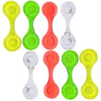 8 adet reflektörlü kıyafet, reflektörlü bebek arabası, bebek arabası reflektörleri, yansıtıcı manyetik klips, PVC + mıknatıslı malzeme, bebek arabası, okul çantası, kitap ayracı için kullanılabilir