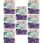 (8 Adet) Şavk 12Volt Ac/Dc 4,5W (22W) Beyaz Işık (6500K) Gu5.3 Duylu (İğne Bacak) Led Çanak Ampul