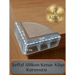 8 Adet Silikon Bebek Çocuk Yaşlı Köşe Koruması Cam Masa Mermer Sehpa Mobilya Şeffaf Kenar Koruyucu