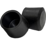 8 Adet Siyah 25 mm Pvc Sandalye Profil Ayak Pabucu Sessiz Yumuşak Sandalye Zemin Koruyucu