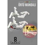 8 Adet Yaylı Masa Örtüsü Mandalı