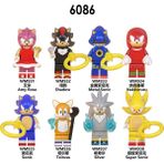 8 Adet/takım Anime Figürü WM6086 Süper Oyun Serisi Sonic Amy Gül Gölge Aksiyon Figürleri Yapı Taşları Moc Eğitici Oyuncaklar Çocuklar Için Hediye Tuğla (Yurt Dışından) - Parçalı Setler