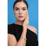 8 Ayar Altın Bilezik Zikzak Desenli 10 Mm