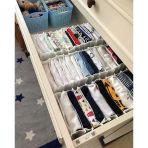 8 Bölmeli Dolap Çekmece Içi Düzenleyici Akordiyon Organizer L-00517 (6 Adet)