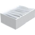 8 Bölmeli Xl Pratik Bölmeli Çekmece Düzenleyici Organizer(Iç Çamaşırı Kravat Çorap Düze - 000-Siyah - Değişken
