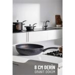 8 cm Derin Wok Tava Granit Döküm L.kinnaird - Renkli