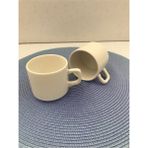 8 cm Stackable Beyaz Çay Fincanı Takımı, 2'li Set - Seçenek 1