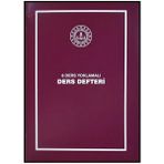 8 Ders Yoklamalı Ders Defteri - Bordo