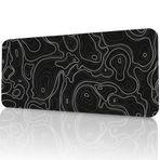 8 Farklı Desenli Baskılı Model Black Deer XXL Gaming Mouse Pad 70x30 cm – Dikişli Kenar, Kaymaz Taban, Dijital Tasarım, Hassas Takip, Ultra Geniş Oyuncu Mousepad (Typography Siyah 70x30 cm)