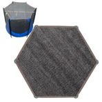 8 Ft Trampolin Gölge Örtüsü - Su Geçirmez Trampolin Çadır Örtüsü | Katlanabilir Güneş Koruması Gölgelik Tente Gölgelik Bezi | 6 Direk Için Açık Hava Güneş Koruması Gölgelik