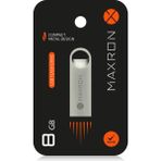 8 GB Flash Bellek Metal Gövde Ömür Boyu Garantili Güvenli USB Bellek Data Traveler - Gri