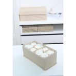 8 Gözlü Çekmece Içi Dolap Çorap / Iç Çamaşırı Katlanabilir Düzenleyici Organizer Kutu 14X28X12 cm - Ahşap Rengi