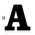 8 inç Metal Modern Ev Numaraları, Ev Adres Mektupları ve Sayıları Dış İşaretler için - Metal Harfler Kapı Numaraları Tabela Sokak Adres Plaketi Bahçe Kapısı Posta Kutusu Dekoru için (A Harfi)
