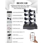 8 Kameralı Metal Kasa Set 5 Mp Sony Lensli 4k Ultra Hd 500 Gb Hdd