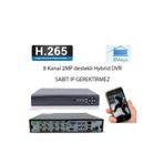 8 Kanal Hybrid Dvr Kayıt Cihazı Xmeye H265+
