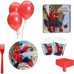 8 Kişilik Örümcek Adam Doğum Günü Spiderman Parti Malzemeleri