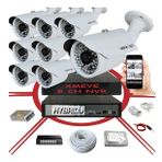 8' li 5 MP 1940P Sensör 6 Megapiksel Sony Lens Metal Kasa IP Güvenlik Kamerası Seti_BS 748IP