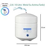 8 Lt. Metal Tank 2.2 Galon Su Arıtma Tankı