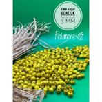 8 mm Ahşap Boncuk (50 Gram 175 Adet) Delik Çapı 3mm Makrome Takı Bileklik Tahta Yuvarlak - Sarı