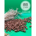 8 mm Ahşap Boncuk (50 Gram 175 Adet) Delik Çapı 3mm Makrome Takı Bileklik Tahta Yuvarlak - Taba - Kahve
